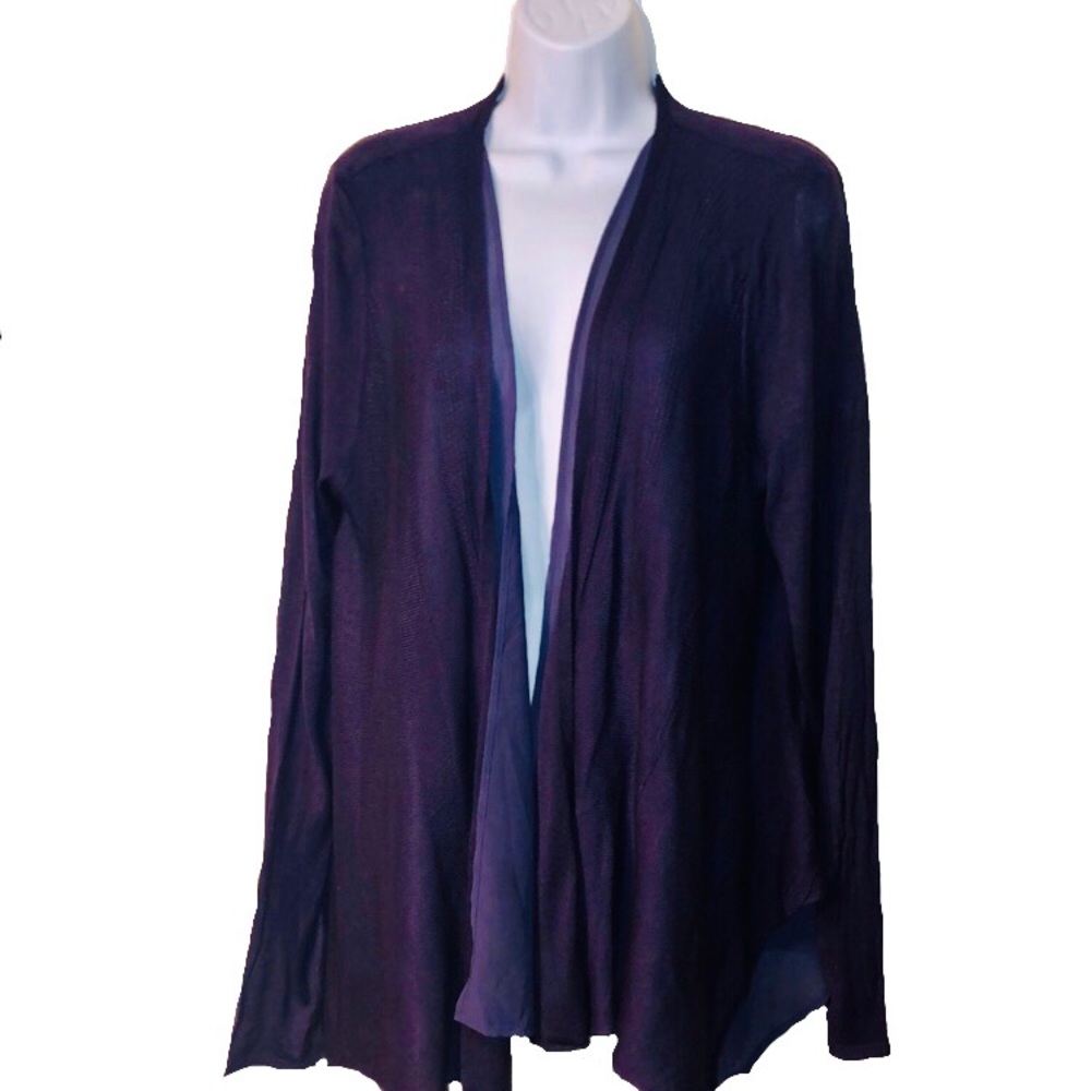 Simple Vera Vera Wang Purple Cardigan Sz XL